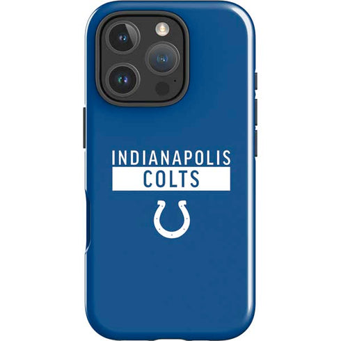 NFL Indianapolis Colts Blue Performance Series iPhone 16 Pro Impact Case